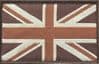 British Union Jack Velcro Insignia Patch Tan V2