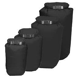 EXPED Fold-Drybags (x4 pack) choice of Black or Olive