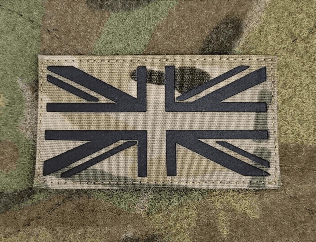 Union Jack Great Britain Multicam U.K Flag Airsoft Patch Hook And Loop UK GB 