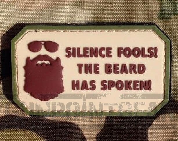 Gun Point Gear - Silence Fools! The Beard has Spoken! PVC Patch