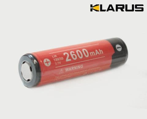 Klarus 18650 Rechargeable Battery - 2600 mAh