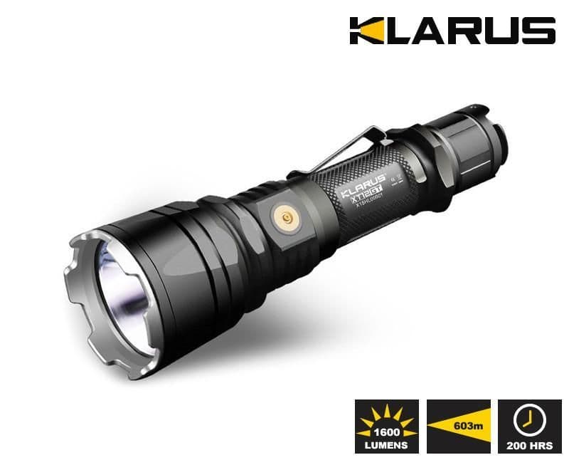 Klarus XT12GT Tactical Flashlight - 1600 Lumen