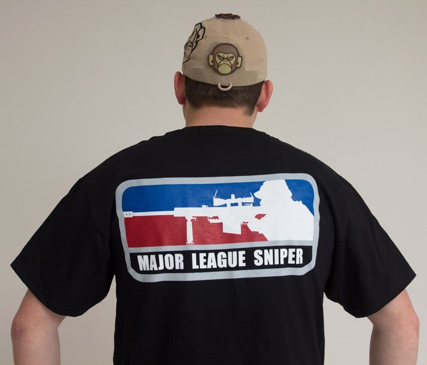 Mil-Spec Monkey Major League Sniper T-shirt - Black