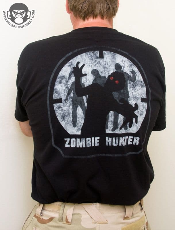 Mil-Spec Monkey Zombie Hunter T-shirt - Black