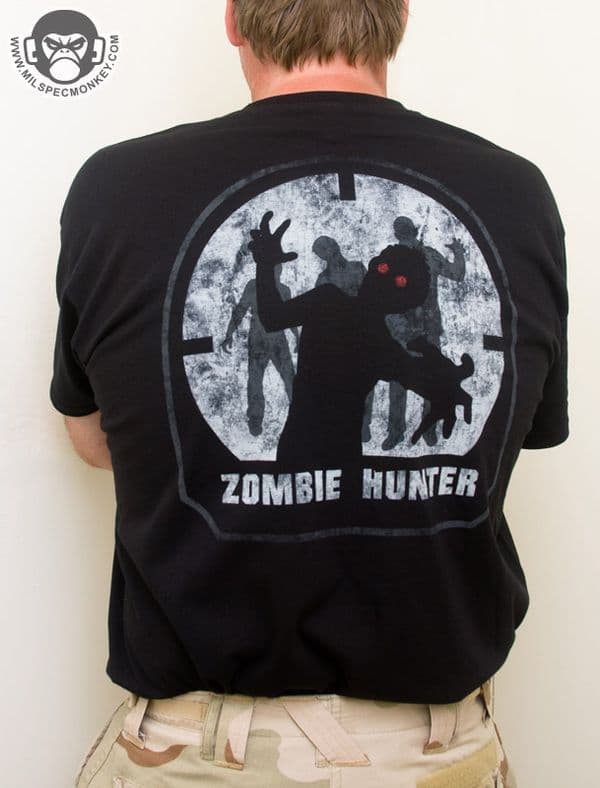 . Mil-Spec Monkey Zombie Hunter T-shirt Black | Tactical-Kit