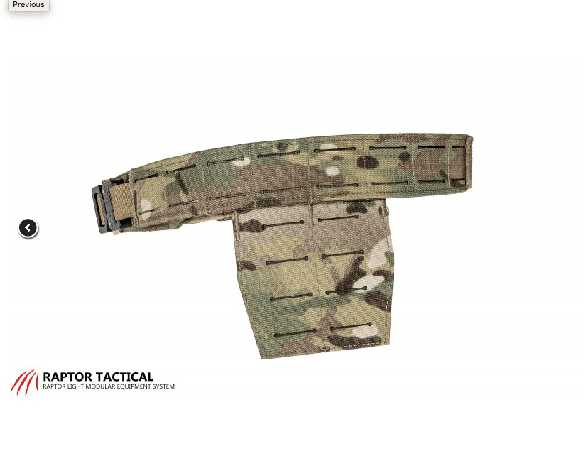 Raptor Tactical ODIN belt Extension 4 row panels