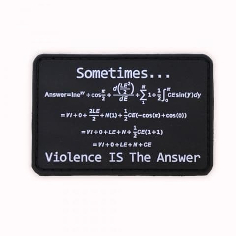 Re-Factor Violence is the Answer PVC Patch