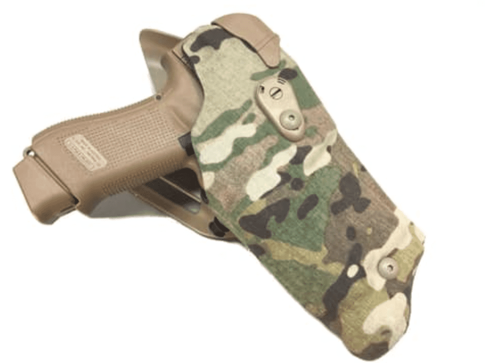 Safariland Glock 17 Light Bearing 6390RDS ALS Mid Ride Holster - Multicam