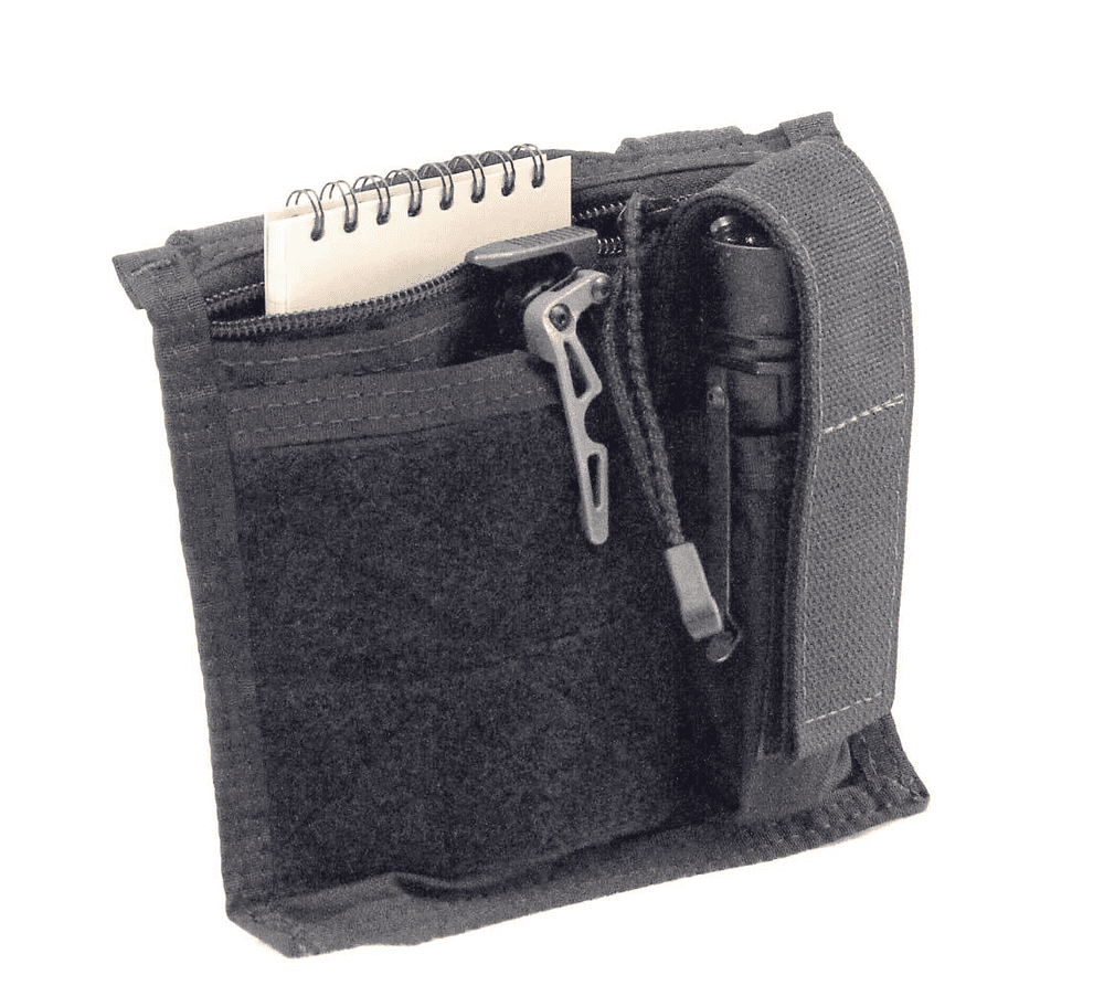 T.A.G. MOLLE Admin Pouch with Flashlight Pouch - Black