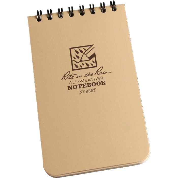 Tactical Pocket Notebook 3" X 5" Tan 935T
